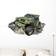 Vector Cartoon Military 4x4 Wall Decal