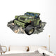 Vector Cartoon Military 4x4 Wall Decal