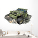 Vector Cartoon Military 4x4 Wall Decal