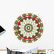 Raspberry Mandala Wall Decal