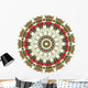 Raspberry Mandala Wall Decal