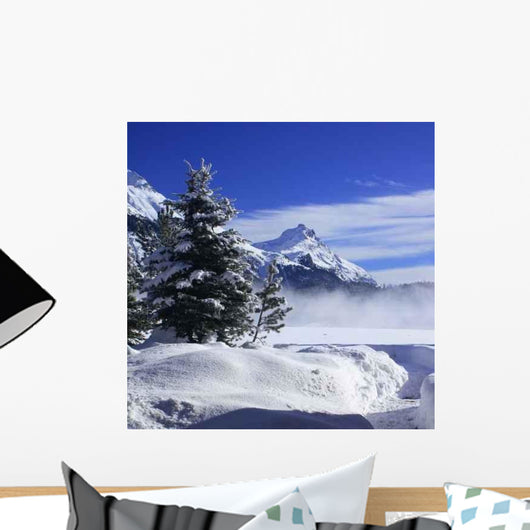 Winter Landscape Celerina Wall Decal