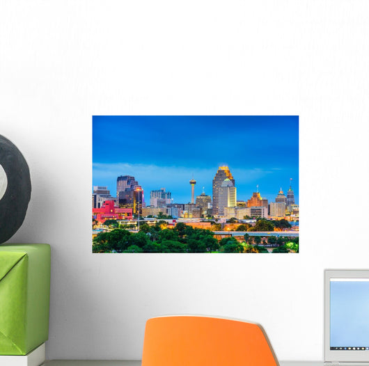 San Antonio Texas Skyline Wall Decal