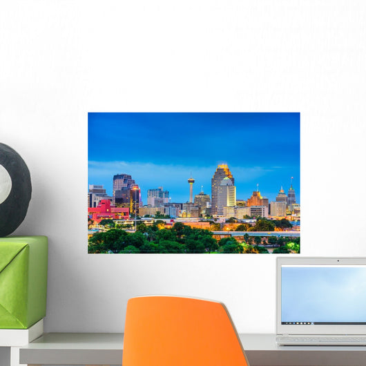 San Antonio Texas Skyline Wall Decal