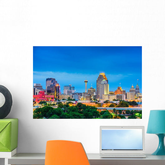 San Antonio Texas Skyline Wall Decal