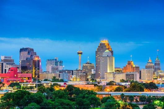 San Antonio Texas Skyline Wall Decal