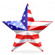 Shiny star with USA flag - 3D rendering Wall Decal