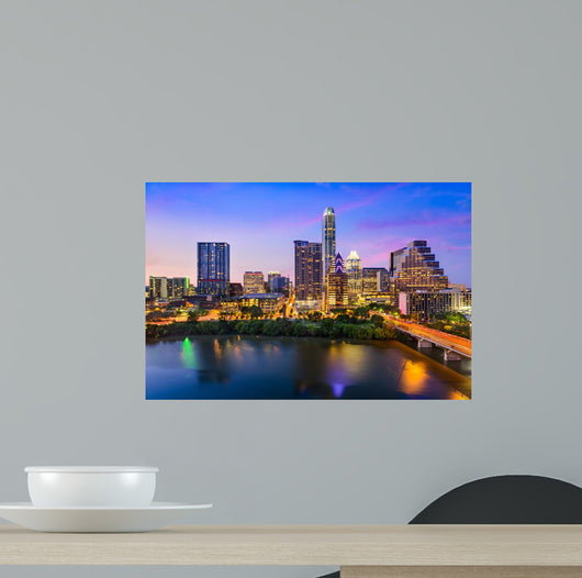 Austin Texas Skyline Wall Mural