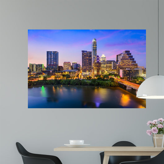 Austin Texas Skyline Wall Mural