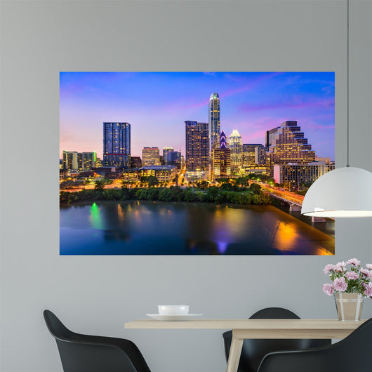 Austin Texas Skyline Wall Mural