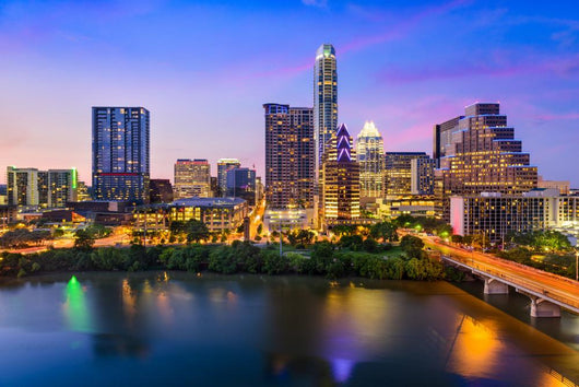 Austin Texas Skyline Wall Mural