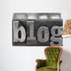 Letterpress Blog Wall Decal