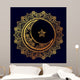 Ramadan greetings ornate background. Wall Mural