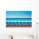 Blue Chairs Promenade Des Wall Decal