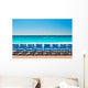 Blue Chairs Promenade Des Wall Decal