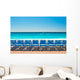 Blue Chairs Promenade Des Wall Decal