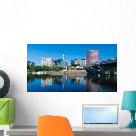 Downtown Hartford and Connecticut Wall Decal