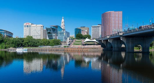 Downtown Hartford and Connecticut Wall Decal