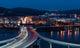 Traffic Streaks across Fort Wall Decal