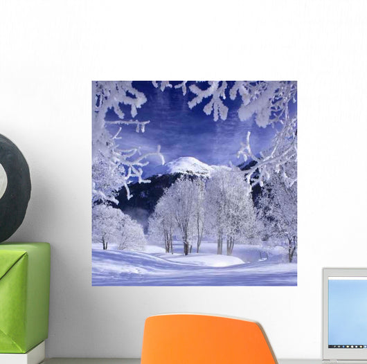 Winter Landscape Samedan Wall Decal