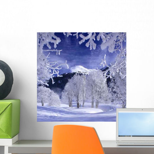 Winter Landscape Samedan Wall Decal
