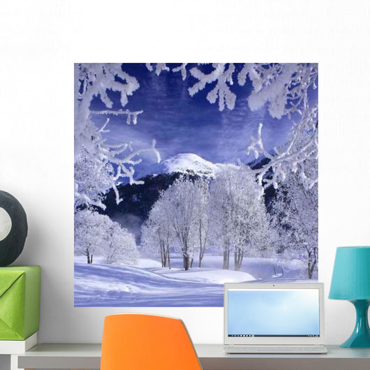 Winter Landscape Samedan Wall Decal
