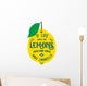 Motivation quote about lemons Wall Decal