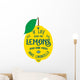 Motivation quote about lemons Wall Decal