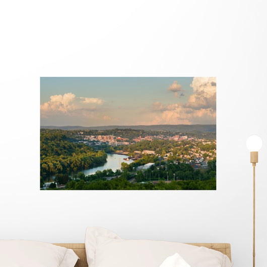 City Morgantown West Virginia Evening Wall Decal