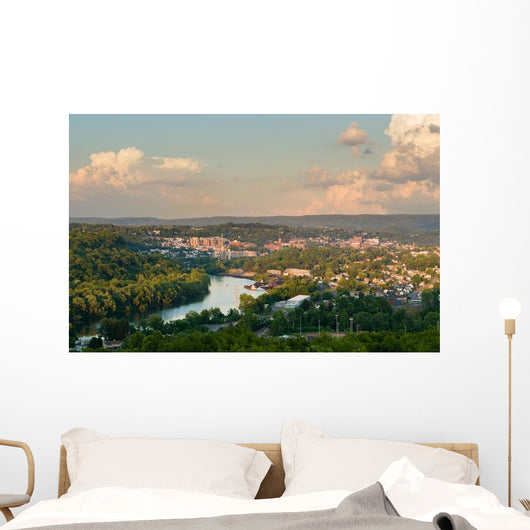 City Morgantown West Virginia Evening Wall Decal