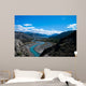 Braided river, Rio de las Vueltas valley, El Chalten, Los Glaciares National Park, Patagonia, Argentina Wall Mural
