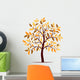 Autumn tree vector Wall Decal