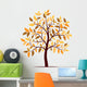 Autumn tree vector Wall Decal