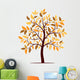 Autumn tree vector Wall Decal