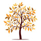 Autumn tree vector Wall Decal
