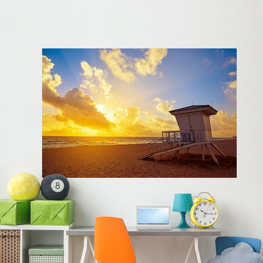 Fort Lauderdale Beach Sunrise Wall Decal Design 2