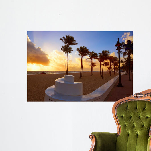 Fort Lauderdale Beach Sunrise Wall Decal Design 1
