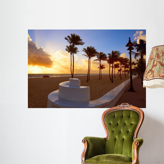 Fort Lauderdale Beach Sunrise Wall Decal Design 1
