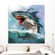 Shark Monster Wall Decal