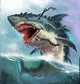 Shark Monster Wall Decal