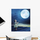Conceptual Moon Baby Balloon Wall Decal