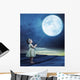 Conceptual Moon Baby Balloon Wall Decal