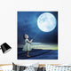 Conceptual Moon Baby Balloon Wall Decal