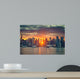 Cloudy Manhattan Sunrise Wall Mural