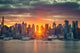 Cloudy Manhattan Sunrise Wall Mural