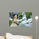 Randonnee Pied Nus Riviere Wall Decal
