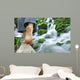 Randonnee Pied Nus Riviere Wall Decal