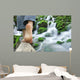 Randonnee Pied Nus Riviere Wall Decal