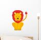 circus lion  isolated icon design Wall Decal
