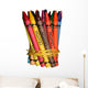 Pencils Pastels With Clipping Wall Decal